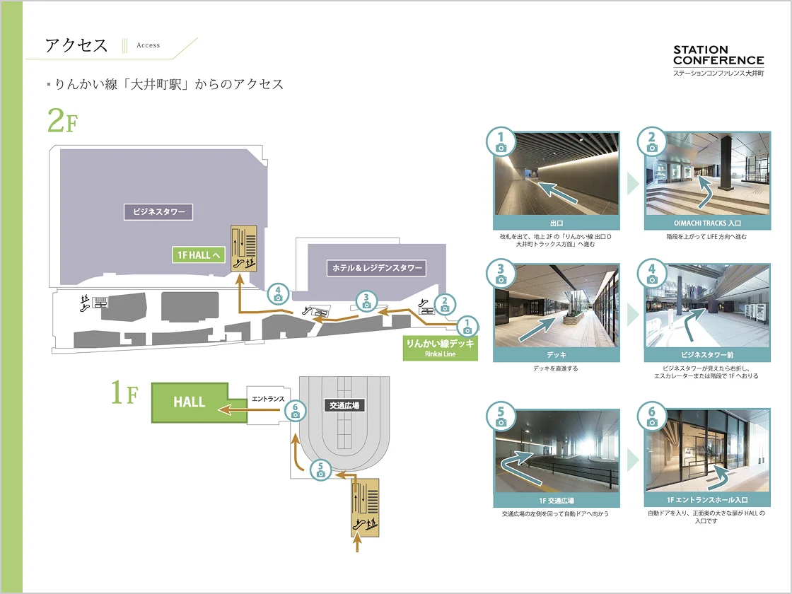 大井町 2Fからのアクセスのサムネイル