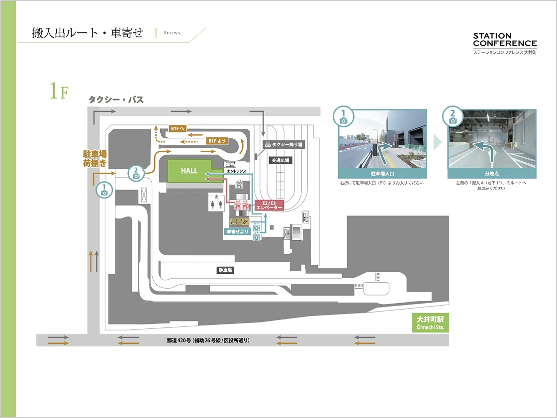 大井町 搬入出・車寄せルートのサムネイル